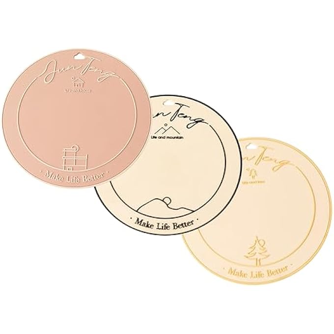 rayihni Silicone Trivet Mats Set  3 Pack 7 Inch Silicone Pot Holders Hot Pads NonSlip Heat Resistant Pads Ideal For Kitchen Use With Hot Pots Pans Dishes MultiUse Table Protectors Wd08A - Image 2