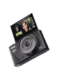 Generic 64.0million Pixel Student Digital Camera Flip Screen Wifi Transmission Mobile Phone Retro Beauty Selfie Ccd-Body Color:Dark Night Black + 64.0million Pixels + Selfie Mobile Phone - Package Four  - Image 5