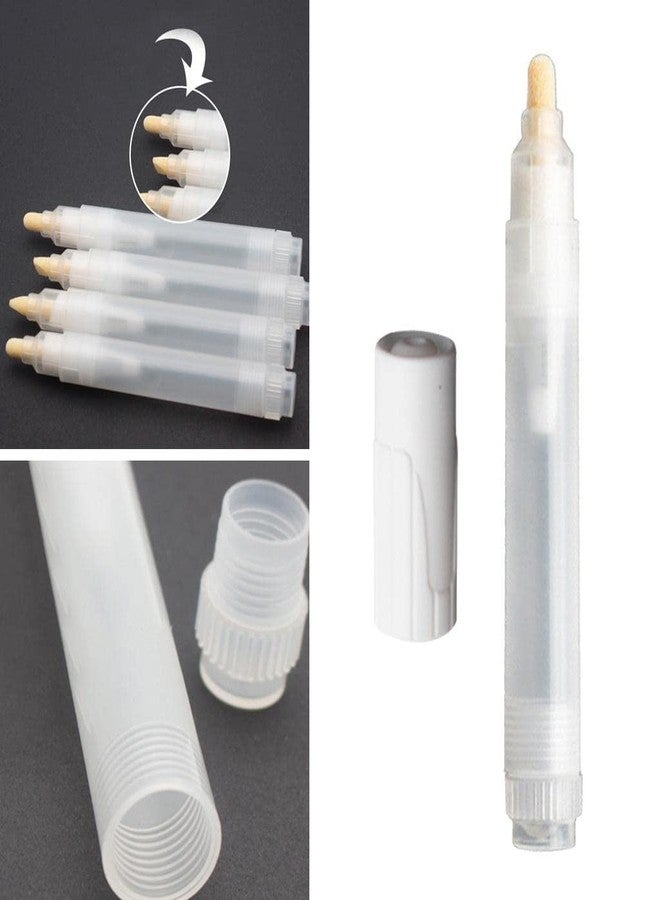 MERISHOPP 3mm Round Flat Tips Watercolor Oil Paints Marker Pen Empty Tube Refill Pen A - Image 2