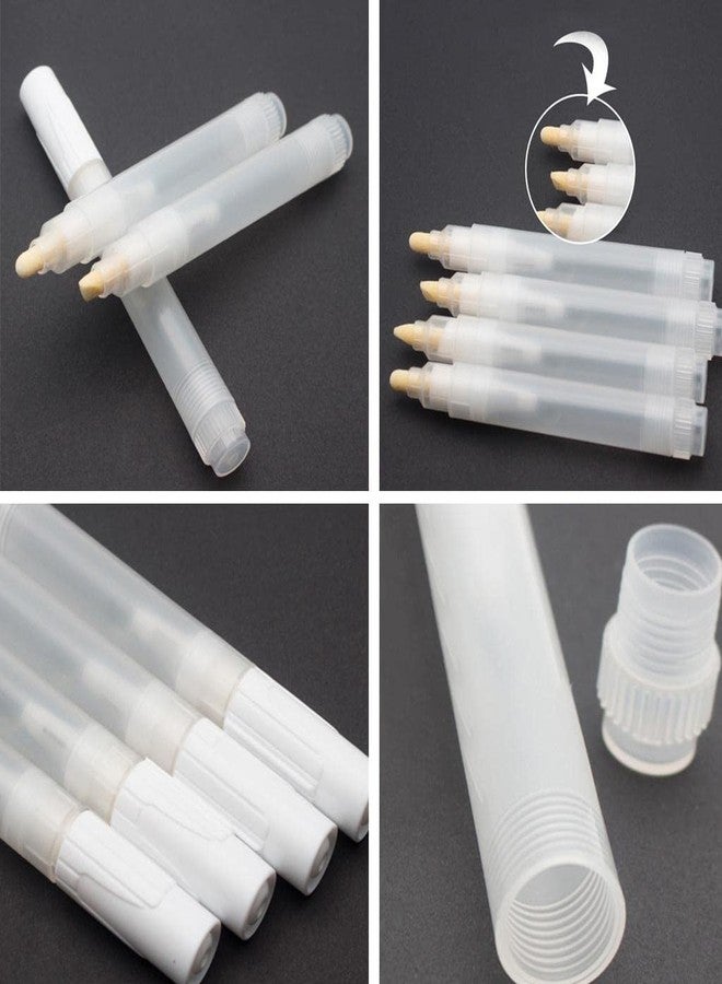 MERISHOPP 3mm Round Flat Tips Watercolor Oil Paints Marker Pen Empty Tube Refill Pen A - Image 1