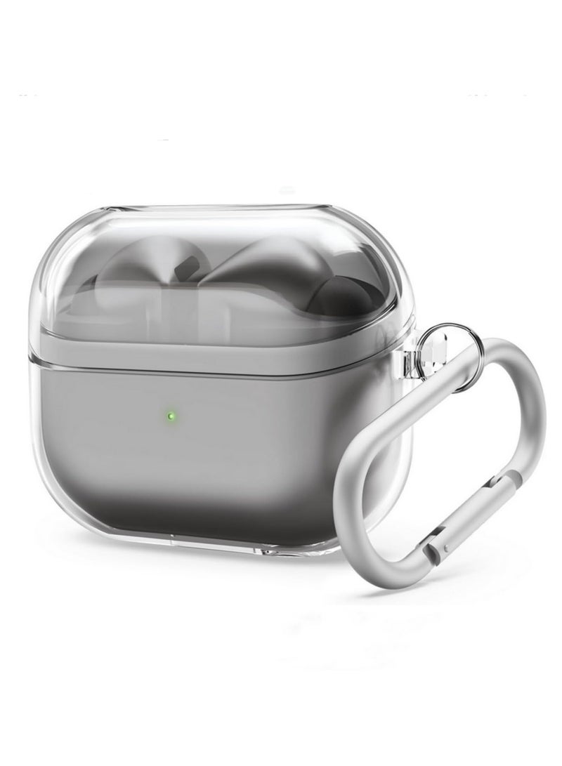 1PCS Wireless Bluetooth Headset Case for Samsung Galaxy Buds 3/3 Pro TPU Transparent Soft Shell Protective Cover, Anti-Scratch Clear Case, Slim Fit Shockproof Cover (Clear)  - Image 1