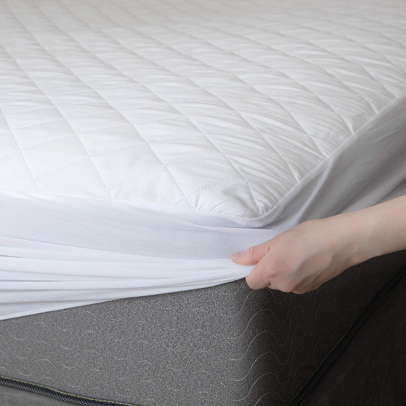 Masirs - The Quilted Mattress Pad is Comfortable and Thick Enough to Get a Restful Night Sleep. The Plush Mattress Topper Will Also Help Protect Your Mattress from Stains. (Twin) - Image 5