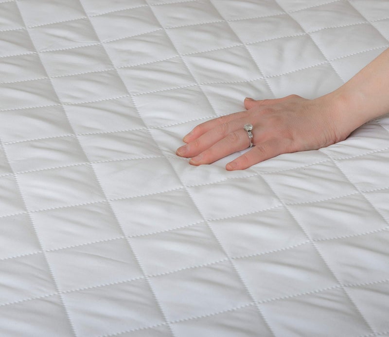 Masirs - The Quilted Mattress Pad is Comfortable and Thick Enough to Get a Restful Night Sleep. The Plush Mattress Topper Will Also Help Protect Your Mattress from Stains. (Twin) - Image 4