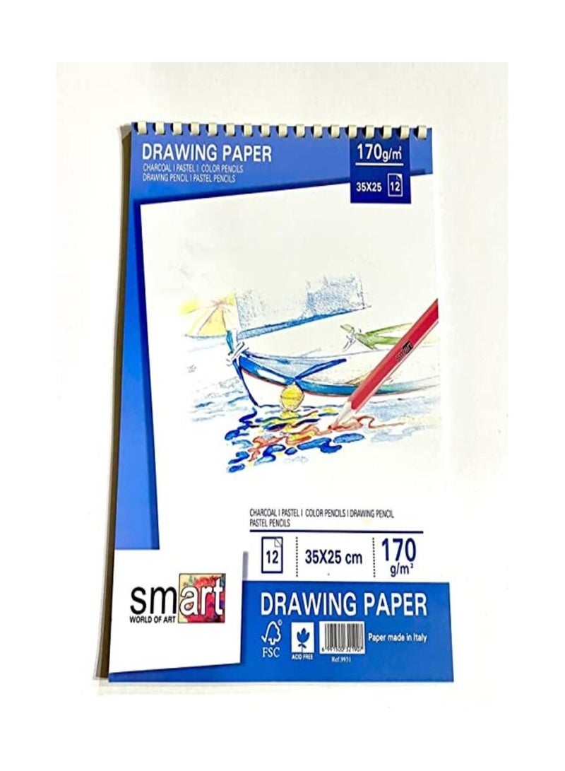 Smart Sketch Smart Drawing 170gm - 35x25cm - 12 paper