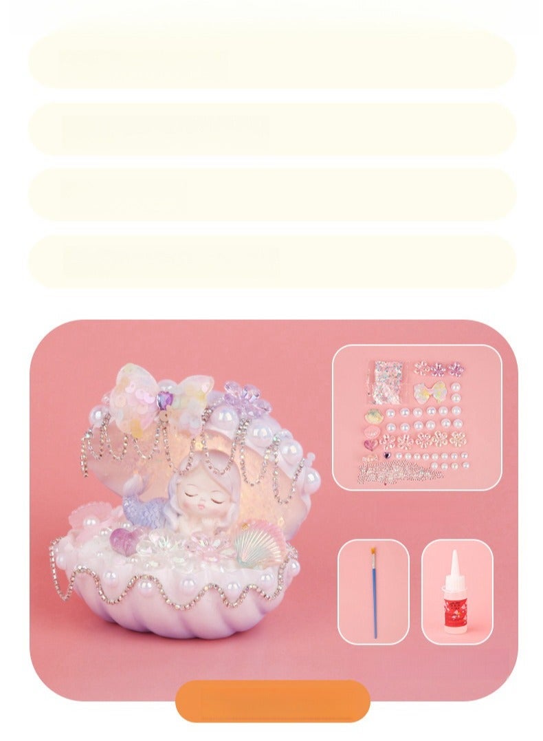 Girl's Creative Handmade Material Bag Making Night Light Birthday Gift Toy  - Image 3