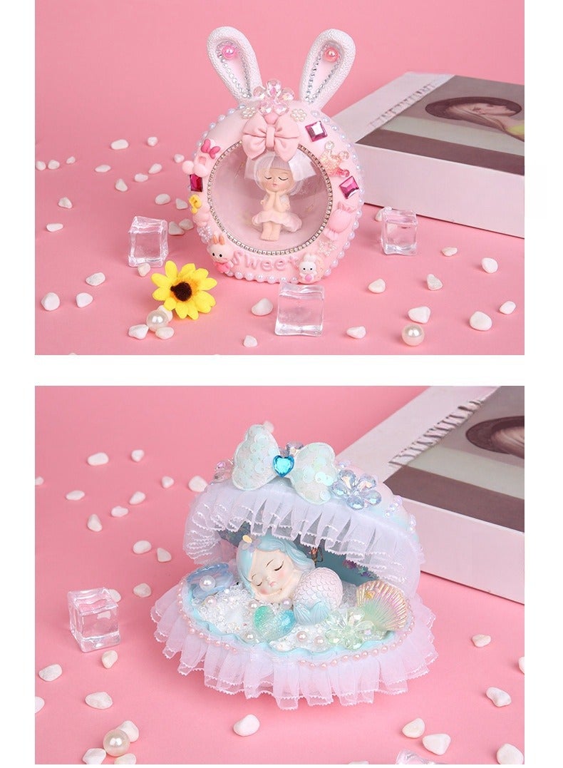 Girl's Creative Handmade Material Bag Making Night Light Birthday Gift Toy  - Image 4