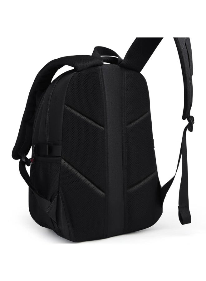 Edison Junior High School Backpack Waterproof Large Capacity Double Shoulder Bag Elementary School High Grade Burden Reduction Backpack L796-9 Black - Image 4