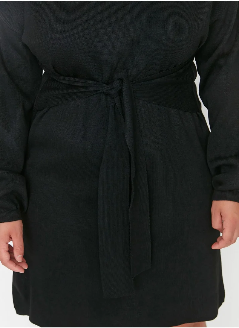 Trendyol Curve Tie Detail Knitted Dress