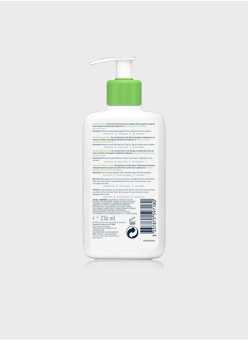 CeraVe Hydrating Cleanser for Normal to Dry Skin with Hyaluronic Acid 236Ml
