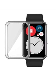 VINSOC TPU Full Watch Case Protector for Huawei Fit Silver 