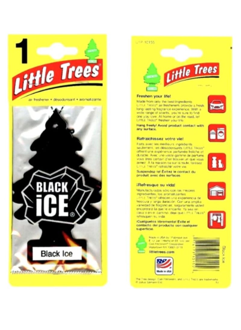 LITTLE TREES Car Air Freshener Hanging Paper Tree for Home or Car Black Ice 12 Pack - pzsku/Z7911AD5F927285CB111AZ/45/_/1728853722/e6e0c477-7c31-491a-b4c3-daf1e606d260