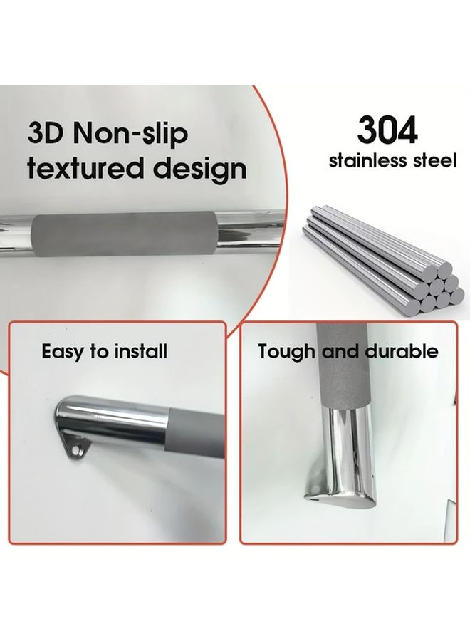 Anti Slip Metal Bathtub Step Corner Shower Footrest Supports Up To 220 Lbs Bathroom Wall Mounted Leg Shaver Hotel Bathtub Elevator - Image 4