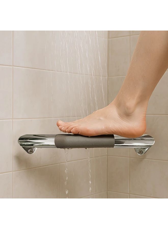Anti Slip Metal Bathtub Step Corner Shower Footrest Supports Up To 220 Lbs Bathroom Wall Mounted Leg Shaver Hotel Bathtub Elevator - Image 1