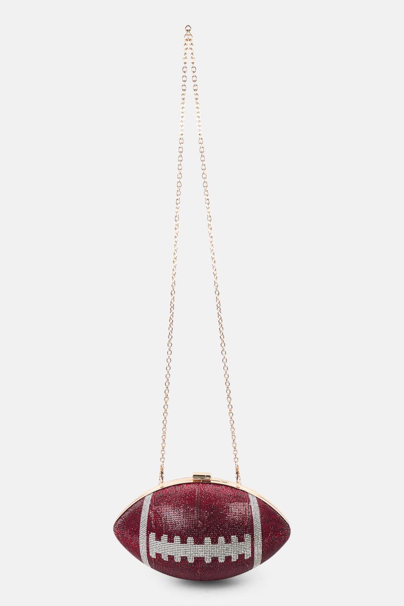 Urban Classic Women Textured Cross Body Bag 28 L x 18 H x 3 W cm, Burgundy  - Image 1