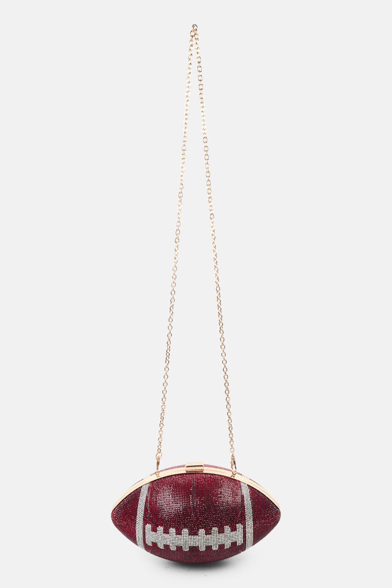 Urban Classic Women Textured Cross Body Bag 28 L x 18 H x 3 W cm, Burgundy  - Image 2