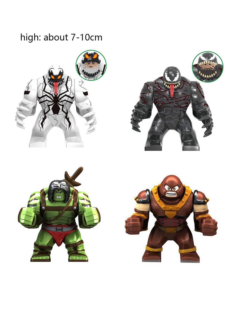 Alliance Character Building Blocks Hulk, Brown Giant, Alien Venom Toys 4 Combination Packs - Image 2