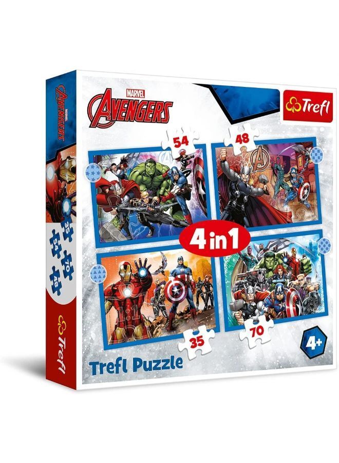تريفل ألغاز شوي تريف - "4 في 1" - الشجعان المنتقمون / ديزني مارفل المنتقمون