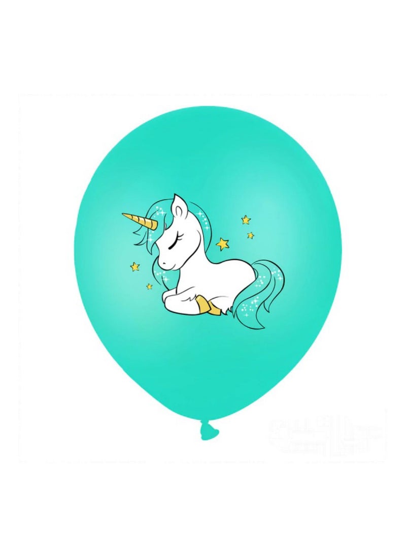 LA FIESTA Unicorn Balloons for Birthday Decoration - 18 Pcs  - Image 5