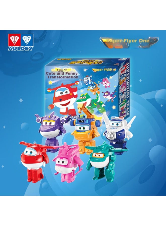Auldey Super Wings Transforming Toy Set Of 6 - Ds780691 - Image 1