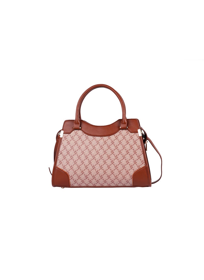 AMICA - Fallon Signature Monogramed Women’s Satchel Handbag - Image 1