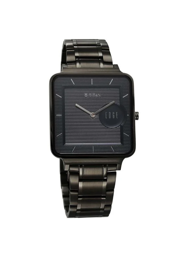 تيتان Men Analog Display Watch With Grey Stainless Steel Strap - 10017QM01