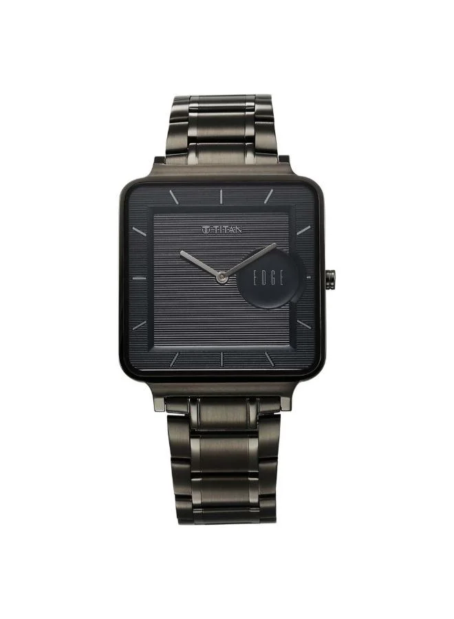 تيتان Men Analog Display Watch With Grey Stainless Steel Strap - 10017QM01