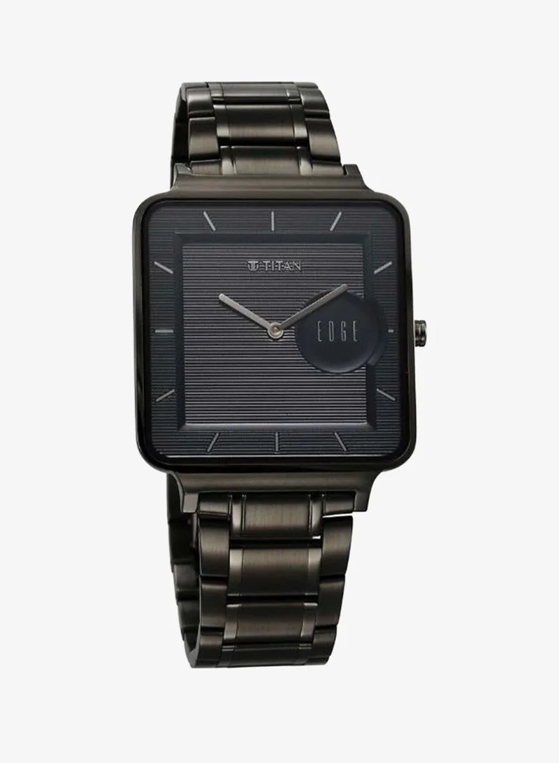 TITAN Men Analog Display Watch With Grey Stainless Steel Strap - 10017QM01