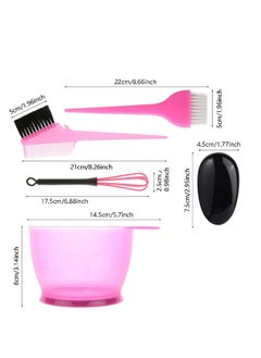 Hair Dye Coloring Kit with Hair Color Bowl,Hair Dyeing Brush Hair Coloring Tool Kit,Dye Brush Comb,Tinting Bowl,Ear Caps,Dye Mixer
