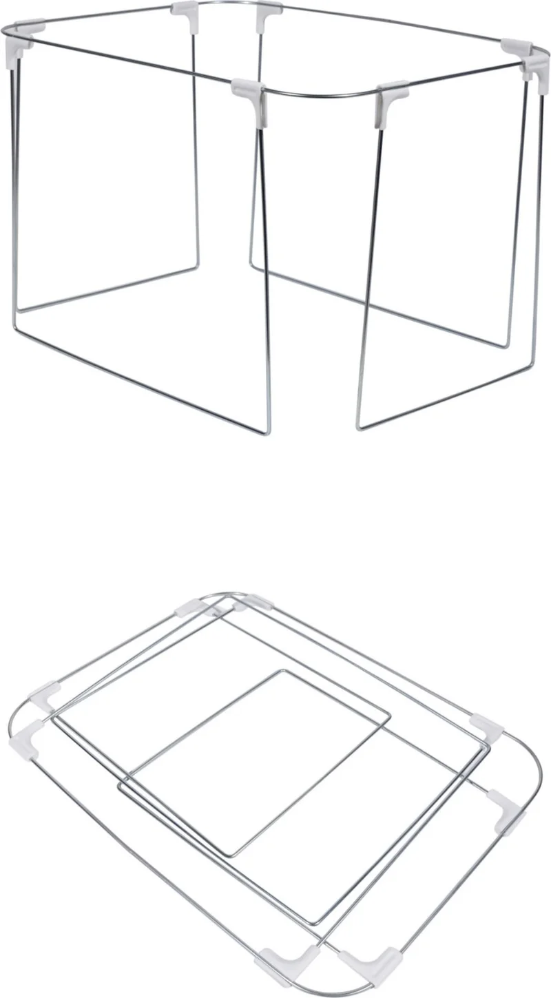 Seryat Steel Framed Multi-Purpose Basket Storage Bag - Wire Laundry and Toy Basket 30X40X 55 cm