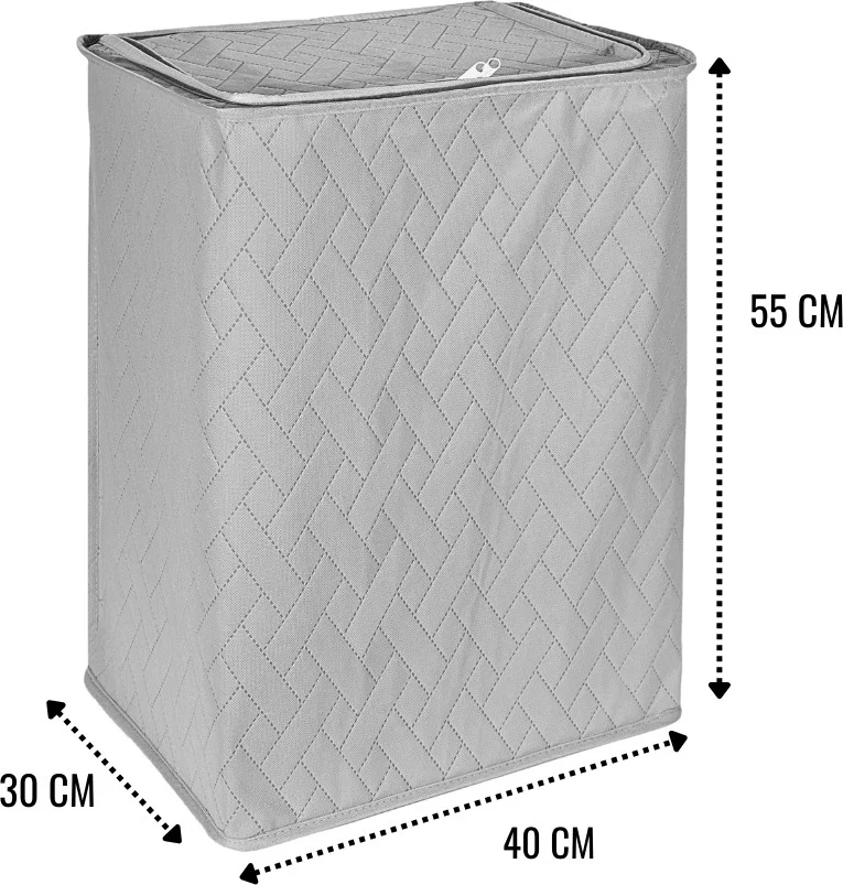 Seryat Steel Framed Multi-Purpose Basket Storage Bag - Wire Laundry and Toy Basket 30X40X 55 cm