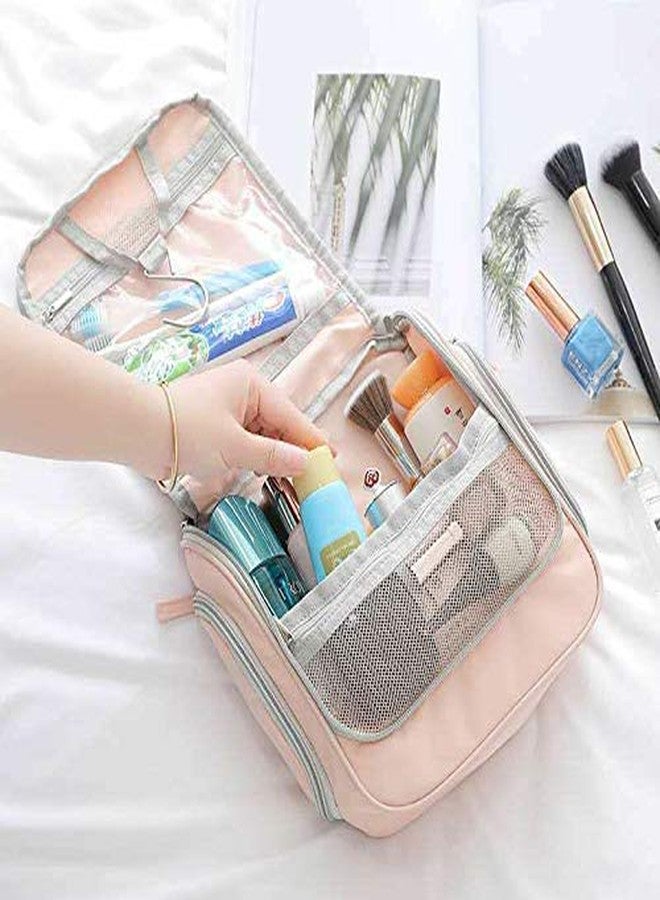 DIMAZO Travel Bag Makeup Organizer Cosmetic Case Household Grooming Kit Storage Travel Kit Pack with Hook (Multi Color) - Image 3