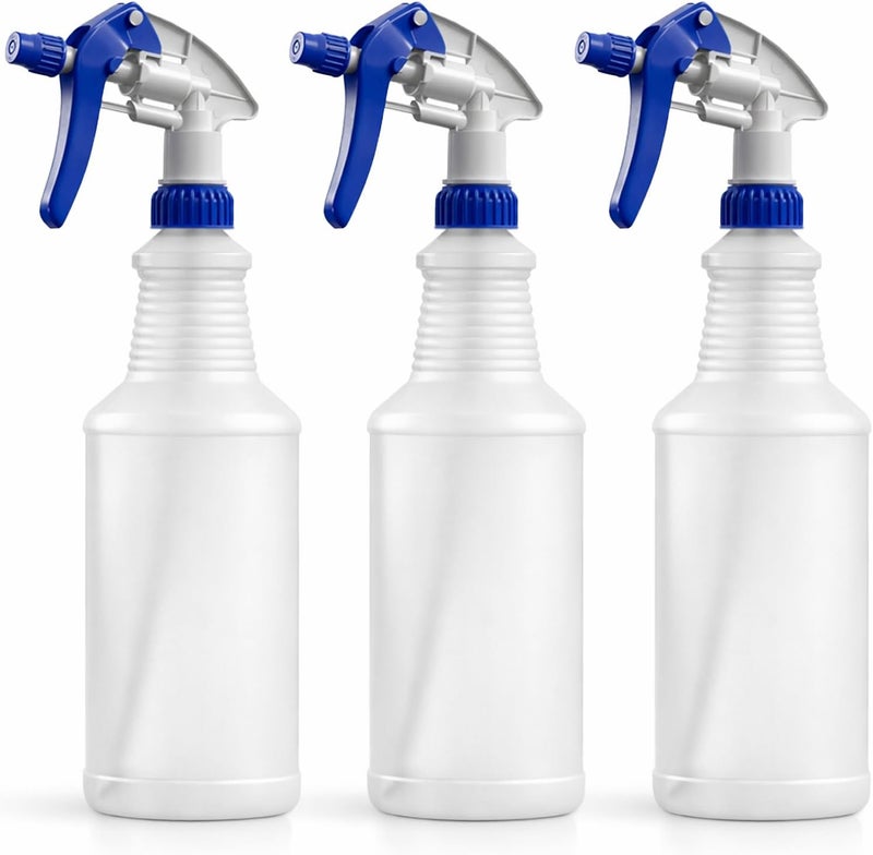 Bar5F Empty Plastic Spray Bottle 16 oz, Professional, Chemical Resistant, Blue/White M-Series Fully Adjustable Heavy Duty Sprayer from Fine to Stream (Pack of 1) - Image 1