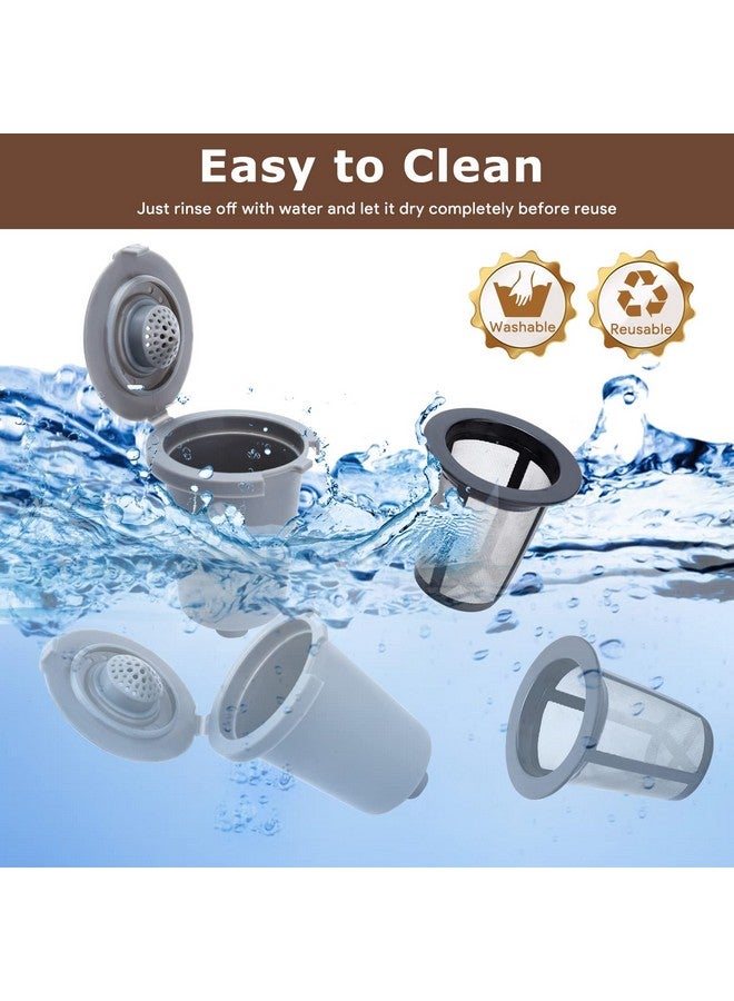 KEEPOW 2PCS Reusable Filter Cup for Cuisinart Coffee Maker Filter Replacement Parts, Reusable Coffee Filters for Cuisinart Single Serve Coffee Maker for HomeBarista Reusable Filter Cup - Image 4