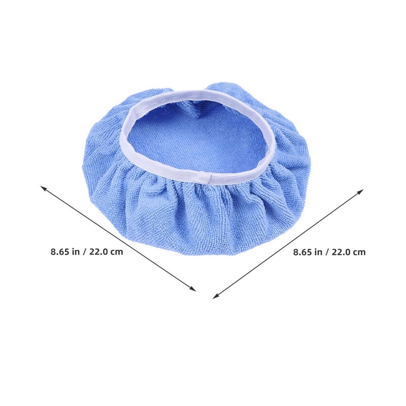 NUOBESTY 10pcs Microfiber Car Waxing Buffing Bonnet Covers Vehicle Polishing Pads 9 Inch - Image 3