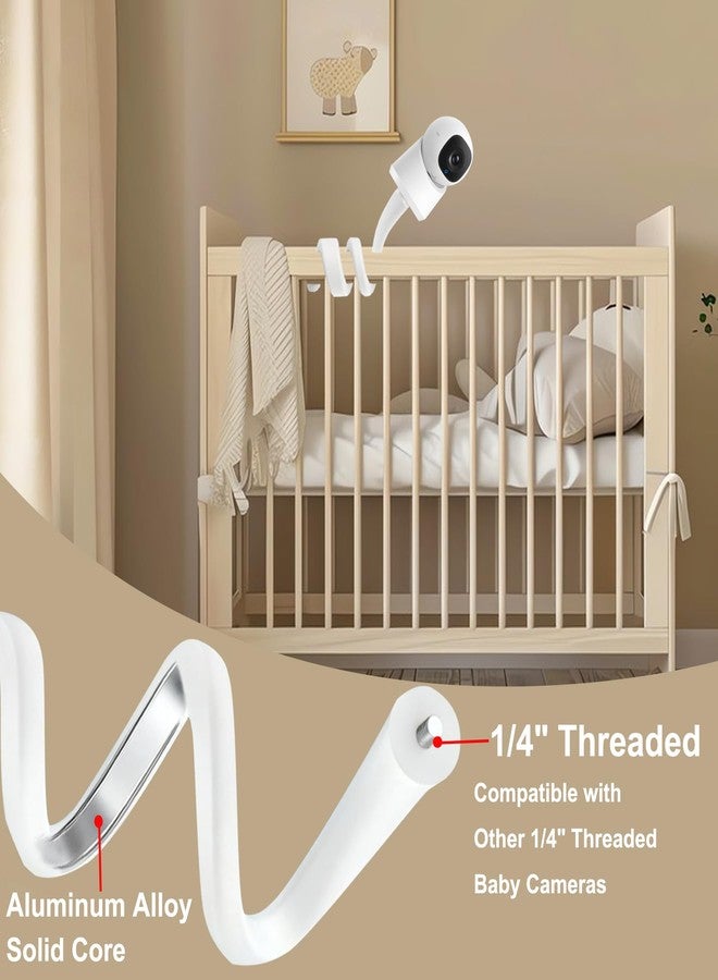 Derebir Flexible Baby Monitor Mount Stand Holder Compatible with eufy Security E30/ C220 /E220/ E110/ E21/ C22 /C2110/ T8417/T8354/ T8300 Cameras Adjustable Baby Cameras Stand Flexible Clip clamp Mount - Image 2