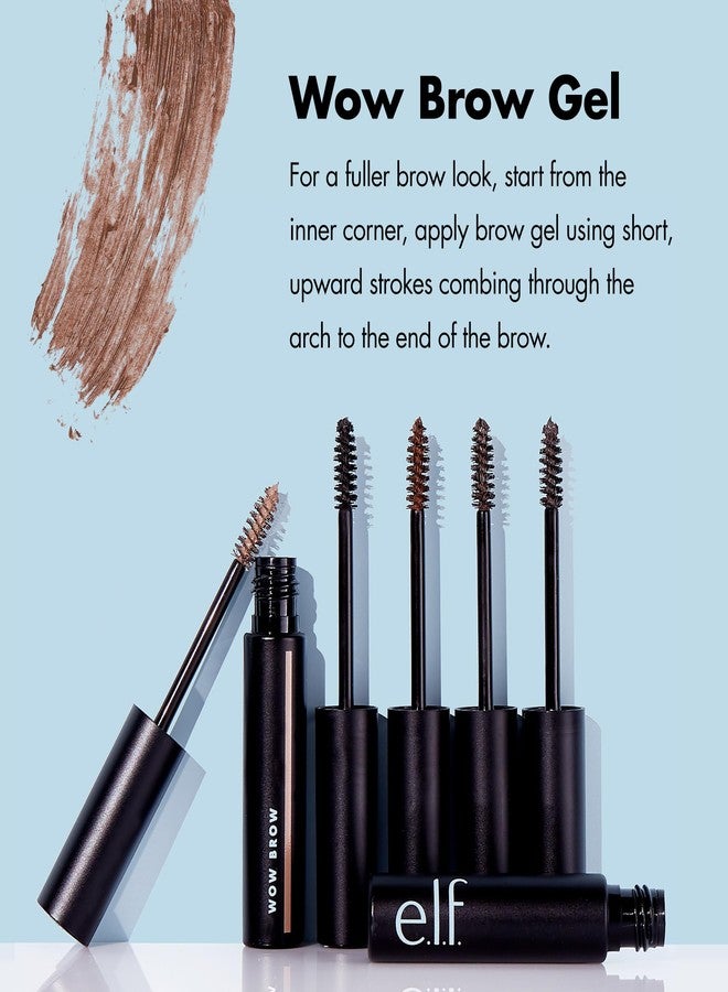 elf e.l.f. Wow Brow Gel, Volumizing, Buildable, Wax-Gel Hybrid, Creates Full, Voluminous-Looking Brows, Locks Brow Hairs In Place, Brunette - Image 2