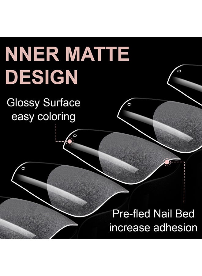 Generic Soft Gel Nail Tips Medium Square 300Pcs 15 Sizes - Image 3