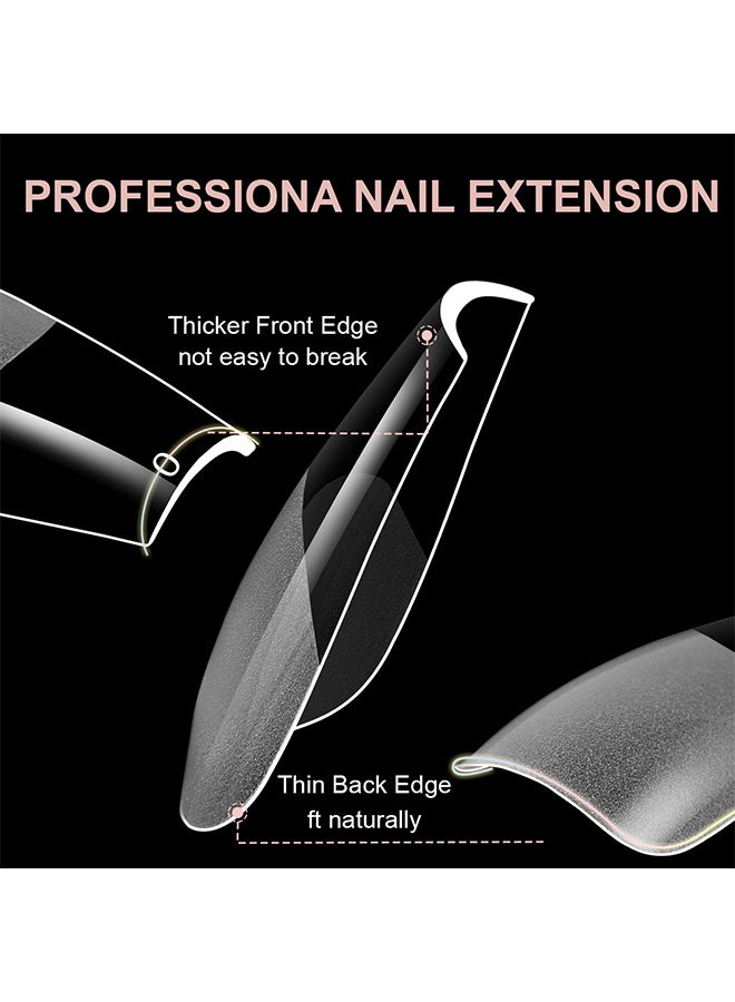 Generic Soft Gel Nail Tips Medium Square 300Pcs 15 Sizes - Image 4