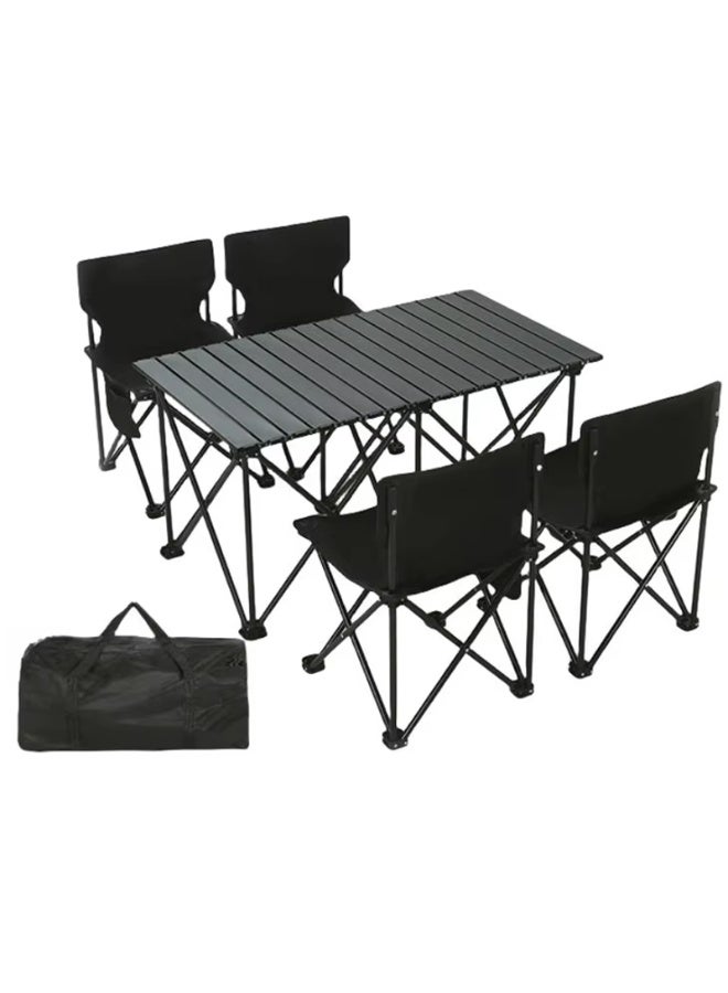 DubaiGallery Outdoor Furniture Camping Folding Foldable Chair and Table Set Kit Desk for Camping Beach Picnic Travel Camping Table - Image 5