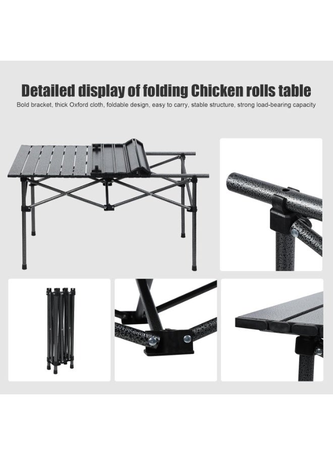 DubaiGallery Outdoor Furniture Camping Folding Foldable Chair and Table Set Kit Desk for Camping Beach Picnic Travel Camping Table - Image 2