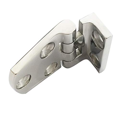 NRC&XRC Heavy Duty Marine Grade 316 Stainless Steel Offset Short Side 2-1/5" x 1-1/2" Casting Hinges (Pair) 3/16" Thinckness for Door, Cabinet of Boat, RVs - Image 3