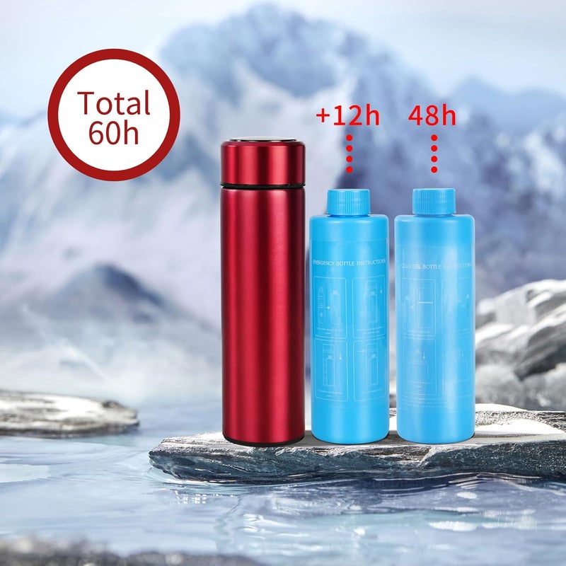 Bogush 60H Insulin Pens Cooler Travel Case Temp Display Medication Cooler for Travel TSA Approved Medicine Cooler Medical Diabetic Travel Cooler Bag Epipen Carry CaseBlack - Image 4