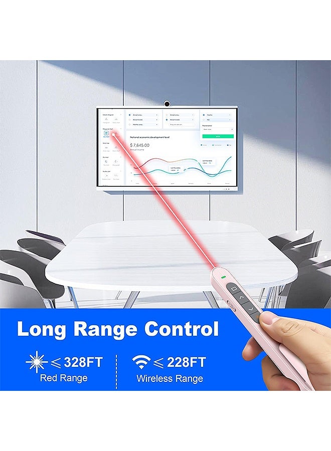 Gecomo Presentation Clicker for PowerPoint Presentations, Presentation Pointers pen, USB Wireless Presenter Plug & Play PowerPoint Clicker for Mac/ Keynote/ Computer/ Laptop - Image 5