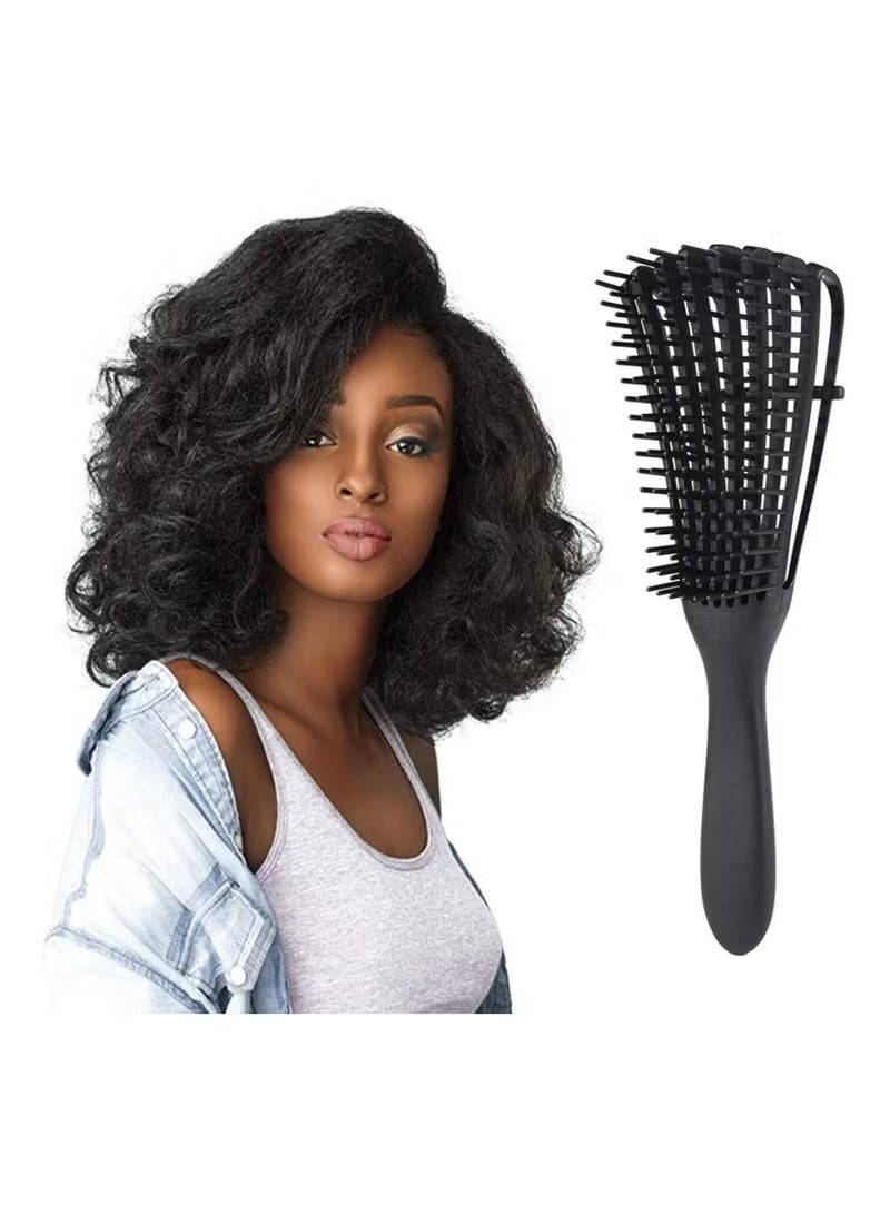 ORiTi Hair Detangler Brush Natural Wet Detangling Brush for Kinky Curly Hair, Black - Image 4