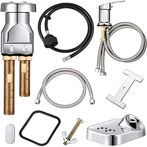 Hortsun Shampoo Bowl Vacuum Breaker Kit Shampoo Bowl Faucet Salon Sink Parts Shampoo Sink Parts for Replacement (8 Pcs) - Image 1