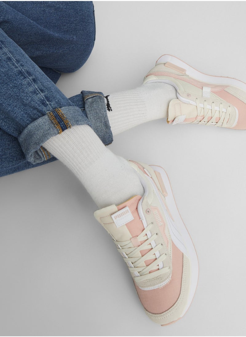 PUMA - Future Rider Displaced Womens Pink Sneakers - Image 1