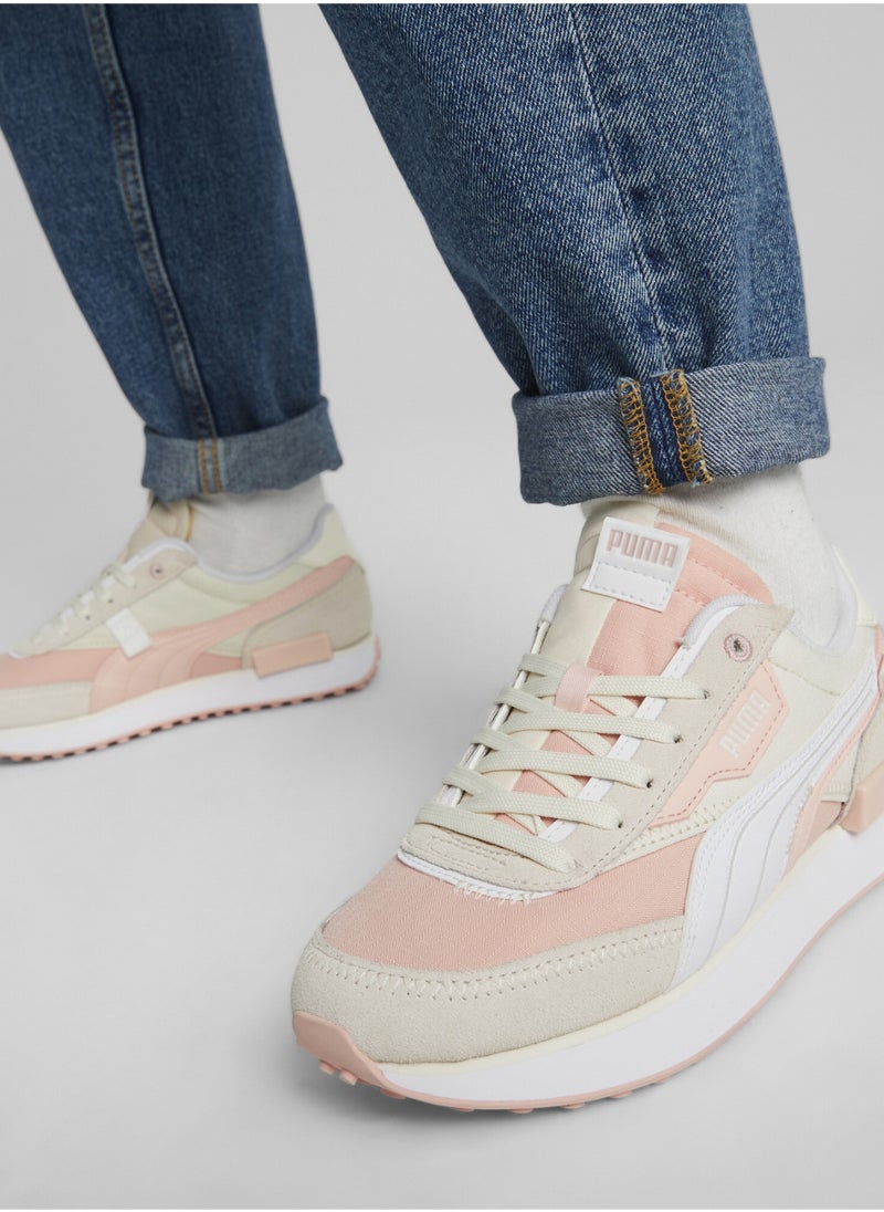 PUMA - Future Rider Displaced Womens Pink Sneakers - Image 1