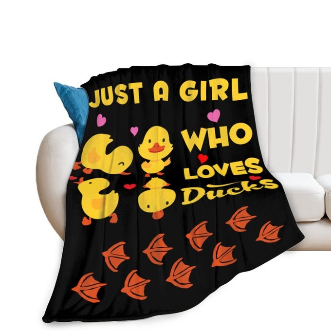 DUCKS SOFT THROW BLANKET ALL SEASON MICROPLUSH THICK WARM BLANKETS TUFTED FUZZY FLANNEL THROWS BLANKET FOR BED SOFA COUCH 50X40