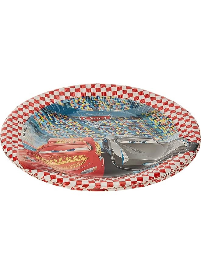 Procos - 8 Paper Plates 19.5Cm Disney Cars 3 - Image 1