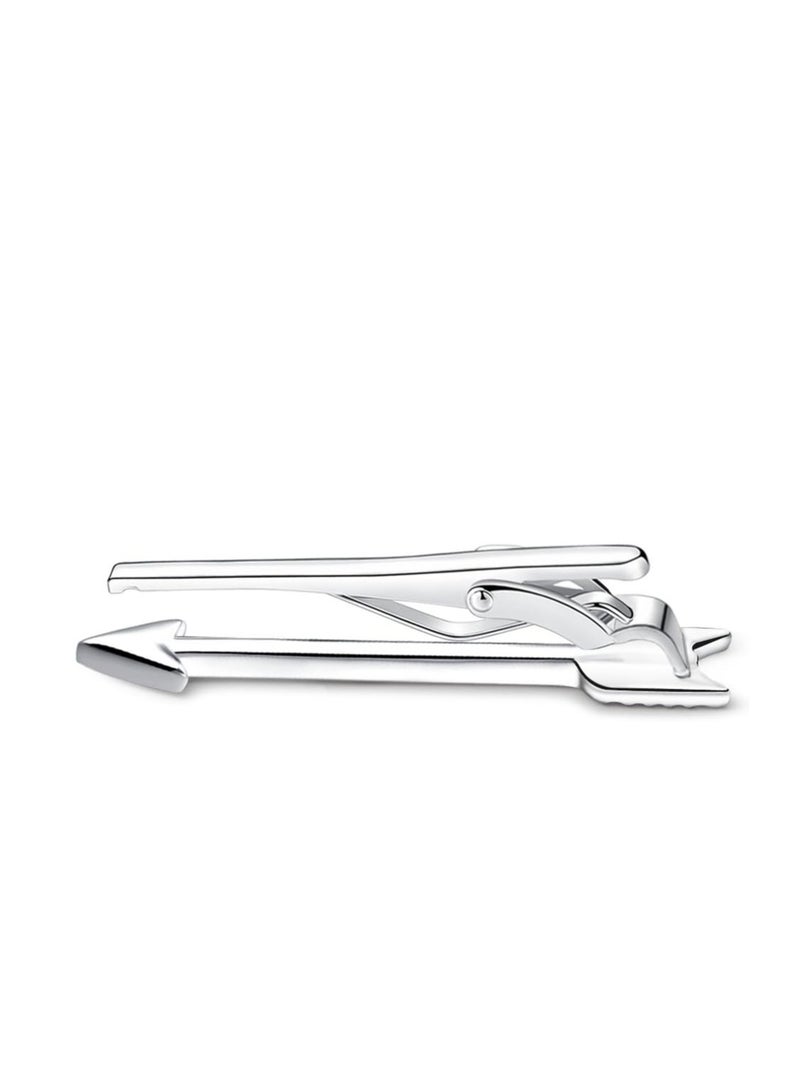 أوزيغالور مشبك ربطة عنق على شكل سهم للرجال، حجم عادي من الفولاذ المقاوم للصدأ كهدية - Image 2